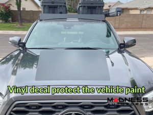 Toyota Tacoma Flexible Solar Panel Kit - Complete Kit w/ Waterproof Controller + Hood Decal - 3rd Gen w/o Hood Scoop - 90W